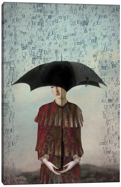 Speechless Canvas Art Print - Umbrella Art