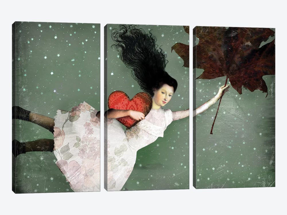 Back To Earth I by Catrin Welz-Stein 3-piece Canvas Print