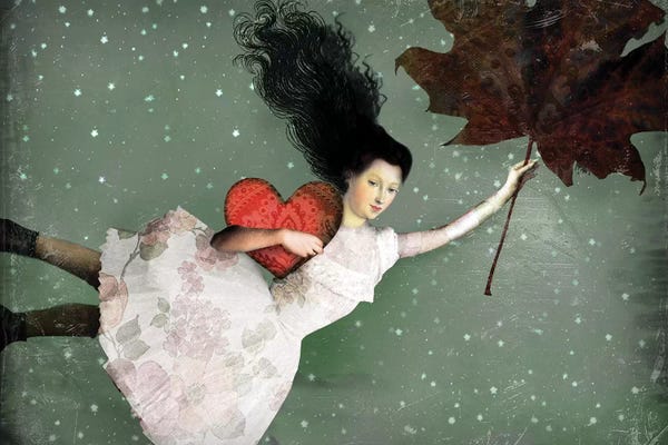 Romantic Bedroom (Love): Back To Earth I by Catrin Welz-Stein