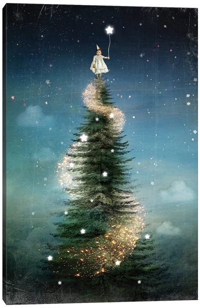 Royal Sapin Canvas Art Print - Christmas Trees & Wreath Art