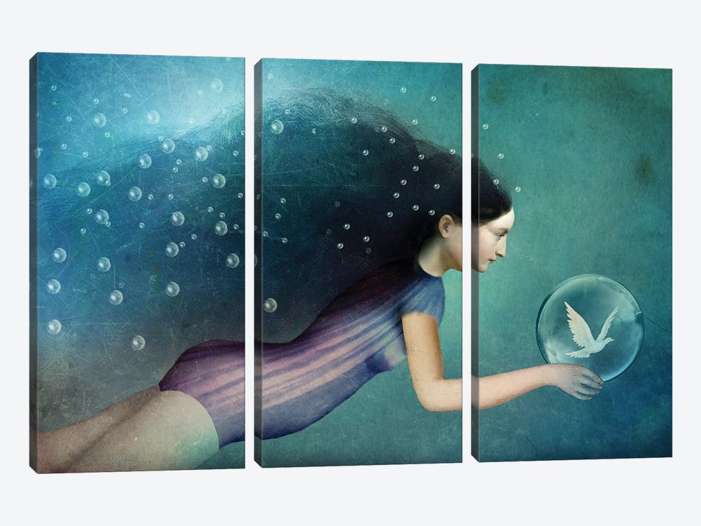 Take Me There by Catrin Welz-Stein 3-piece Canvas Print