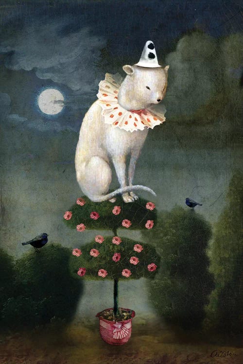 Harlekin Cat by Catrin Welz-Stein wall art