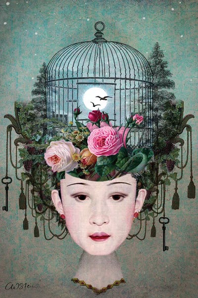 Mesmerizing Digital Artists: Moonlight Garden by Catrin Welz-Stein