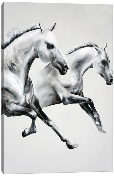 Horse Race Canvas Art Print - Chance Watt
