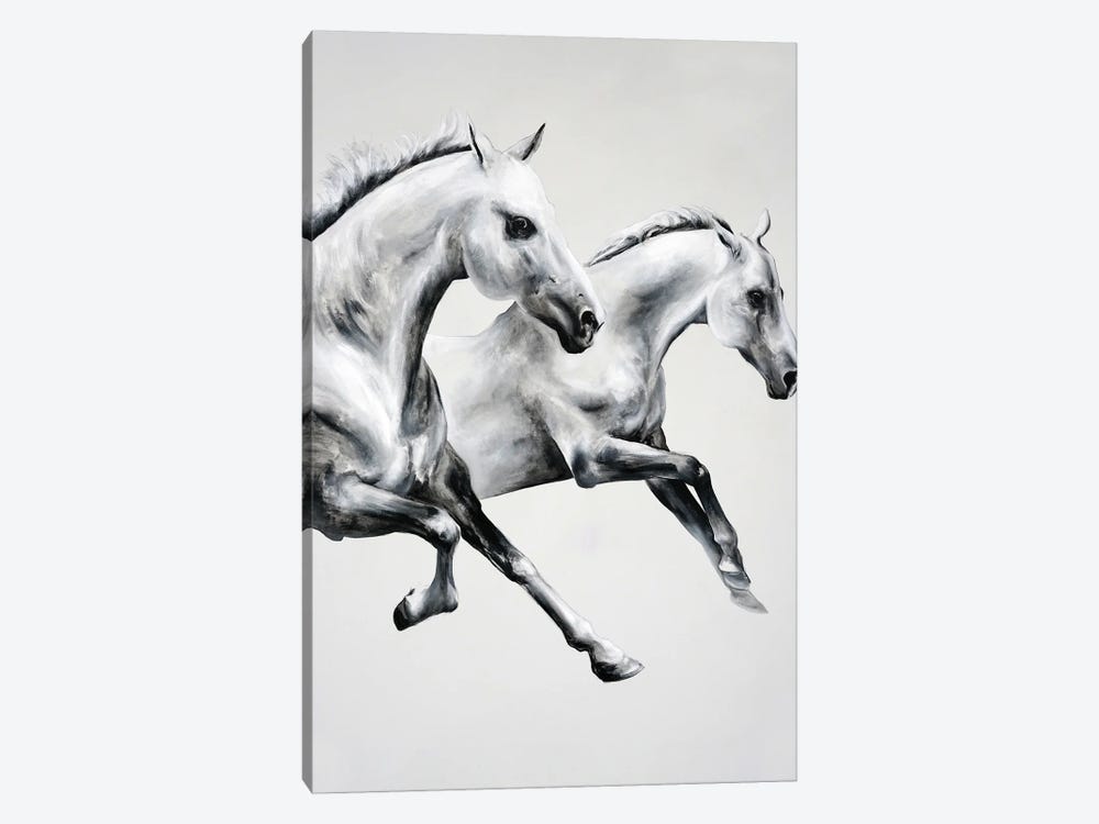Horse Race by Chance Watt 1-piece Canvas Art