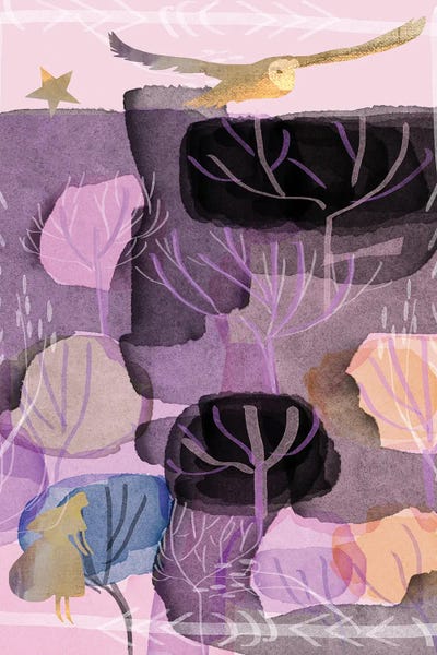 Collage Of Trees by Claire Westwood framed wall art