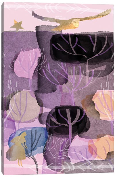 Collage Of Trees Canvas Art Print - Claire Westwood