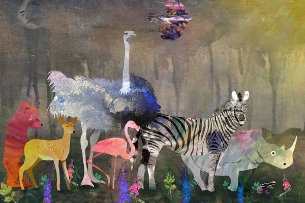 Canvas Print: Animals by Claire Westwood