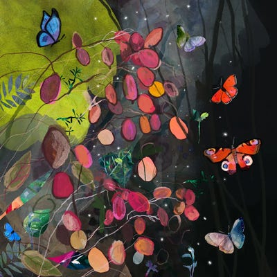 Butterflies by Claire Westwood canvas print