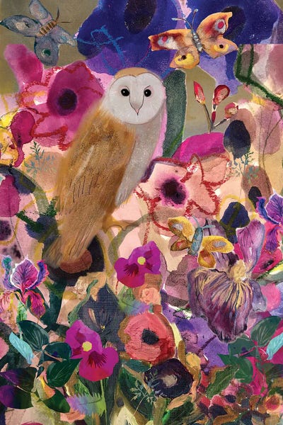 Claire Westwood: Floral Owl by Claire Westwood
