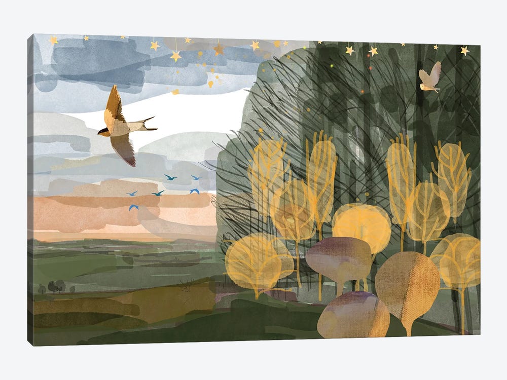 Golden Wood by Claire Westwood 1-piece Art Print