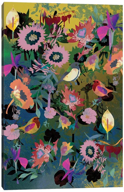 My Flowers Canvas Art Print - Global Folk