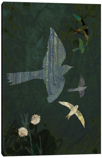 Peace Canvas Art Print - Dove & Pigeon Art