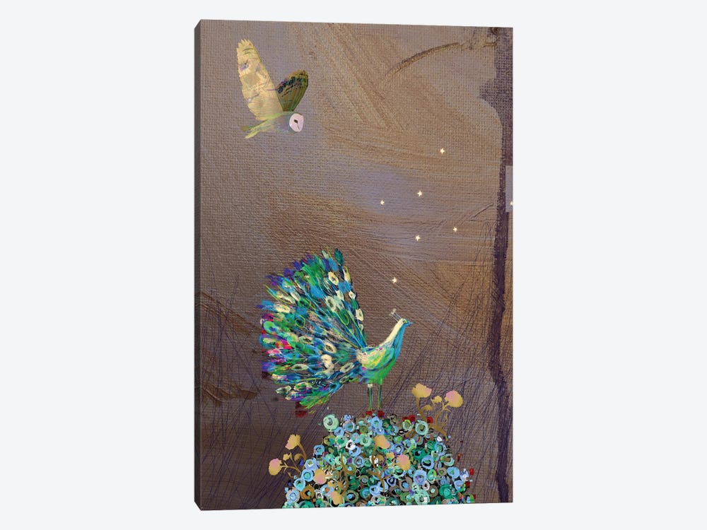 Peacock by Claire Westwood 1-piece Canvas Artwork