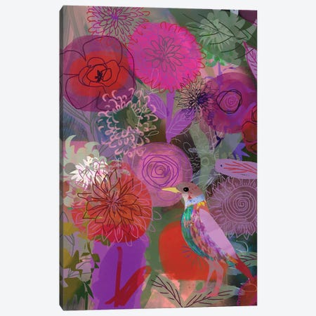 Red And Pink Canvas Print #CWW57} by Claire Westwood Canvas Wall Art