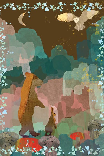 Bear And Hare by Claire Westwood canvas print