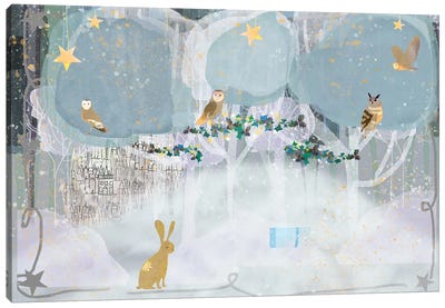 Snow Day Canvas Art Print - Claire Westwood