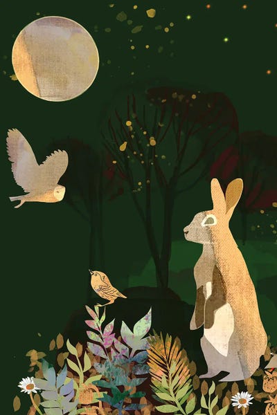 Rabbits: Spring Moon by Claire Westwood