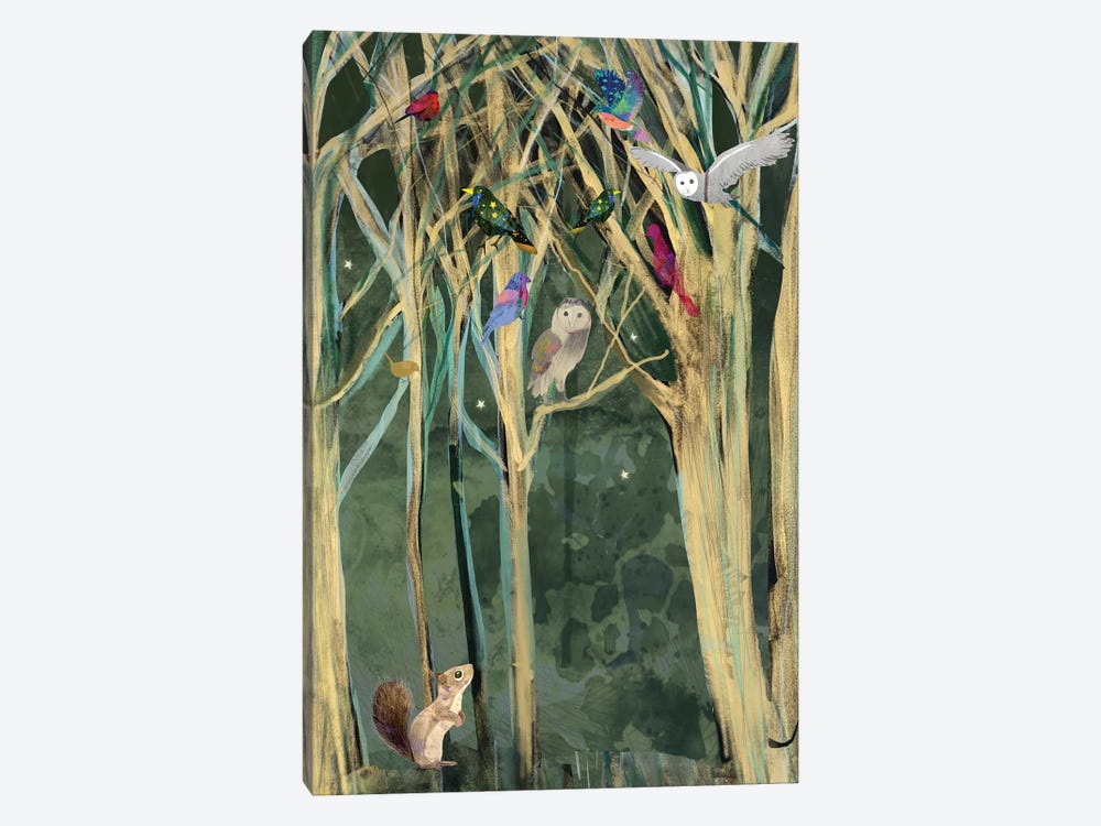 Squirrel by Claire Westwood 1-piece Canvas Print