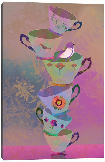 Teacup Canvas Art Print - Kitchen Equipment & Utensil Art