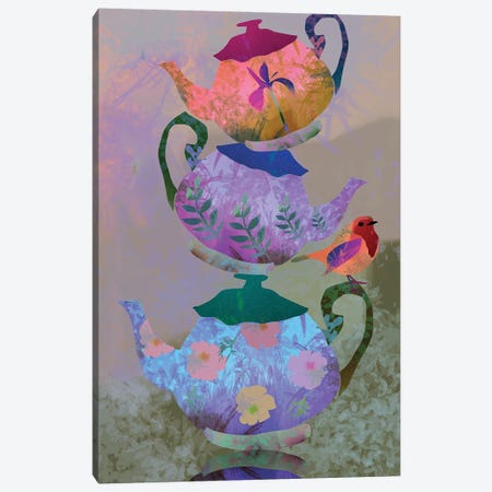Teapot Canvas Print #CWW71} by Claire Westwood Art Print