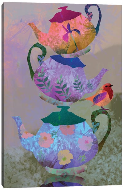 Teapot Canvas Art Print - Kitchen Equipment & Utensil Art