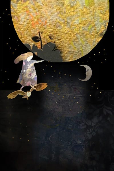 Touch The Moon by Claire Westwood framed wall art