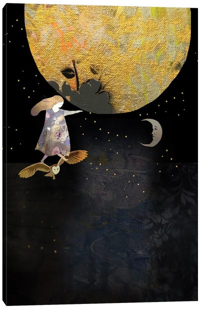 Touch The Moon Canvas Art Print - Claire Westwood