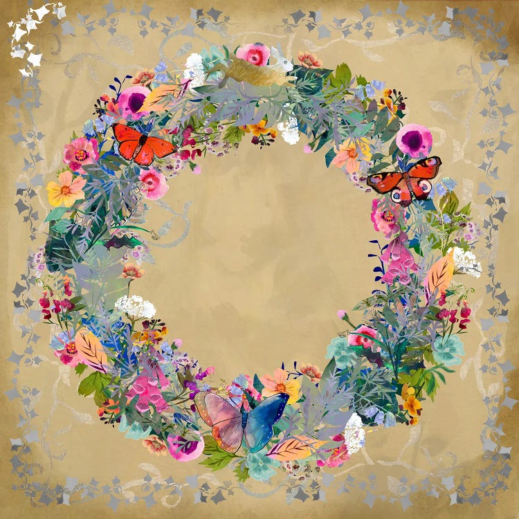 Circle Of Flowers by Claire Westwood wall art