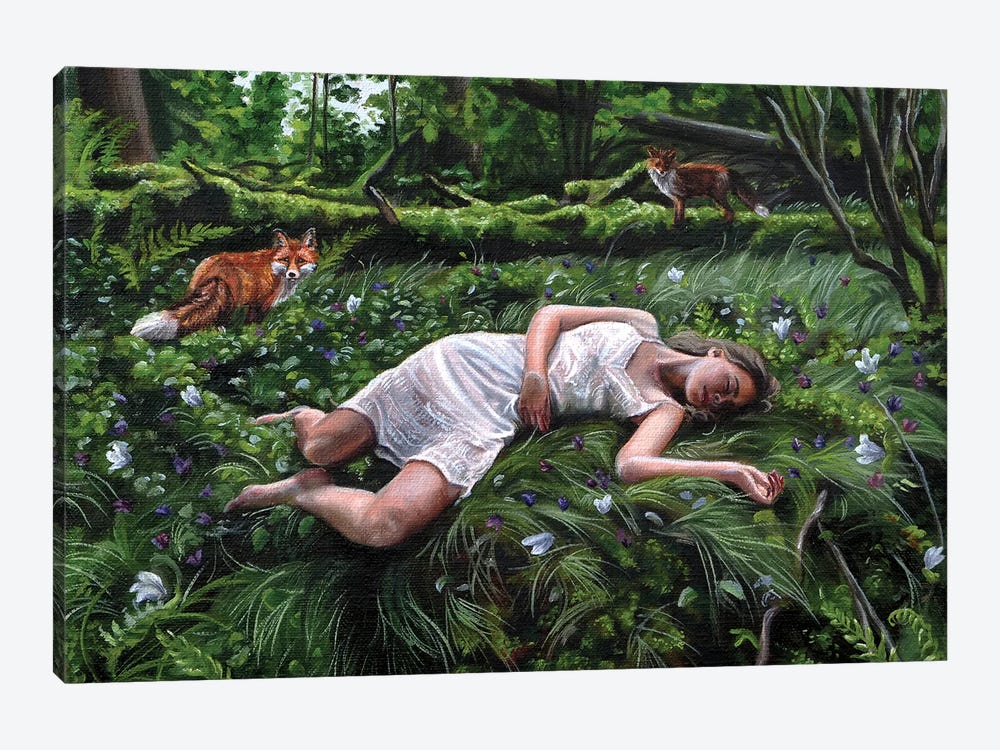 When I Sleep I Dream Of You by Christina Ridgeway 1-piece Canvas Art Print