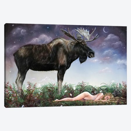 Leap And The Sleeping Princess Canvas Print #CWY4} by Christina Ridgeway Art Print