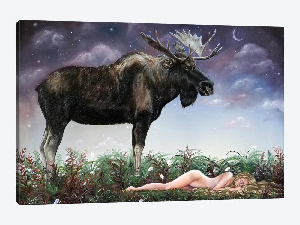 Leap And The Sleeping Princess by Christina Ridgeway 1-piece Canvas Artwork