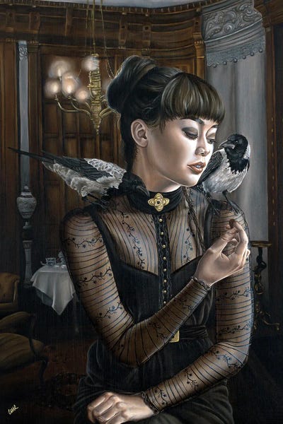 Goth Art: The Feeder by Christina Ridgeway