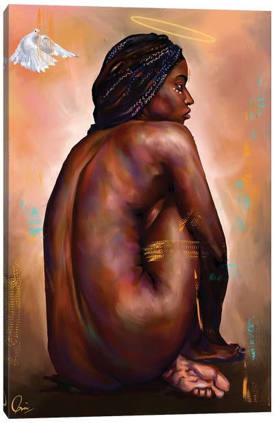 Eve  Canvas Art Print - Female Nude Art