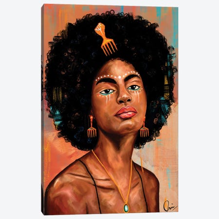 Afro Candy Canvas Print #CXE16} by Crixtover Edwin Canvas Art