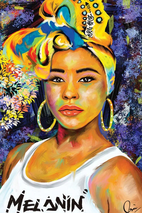 Wrapped In Melanin  by Crixtover Edwin wall art