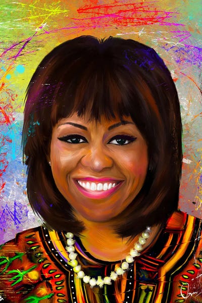 African Heritage: Michelle Obama by Crixtover Edwin