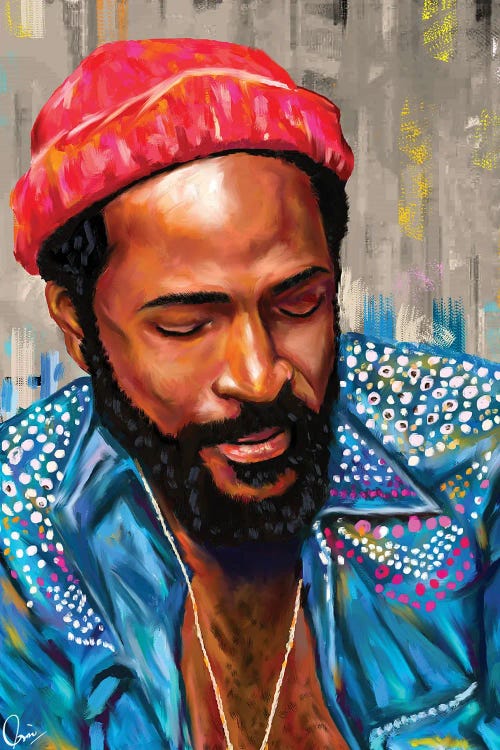 Marvin Gaye by Crixtover Edwin canvas print