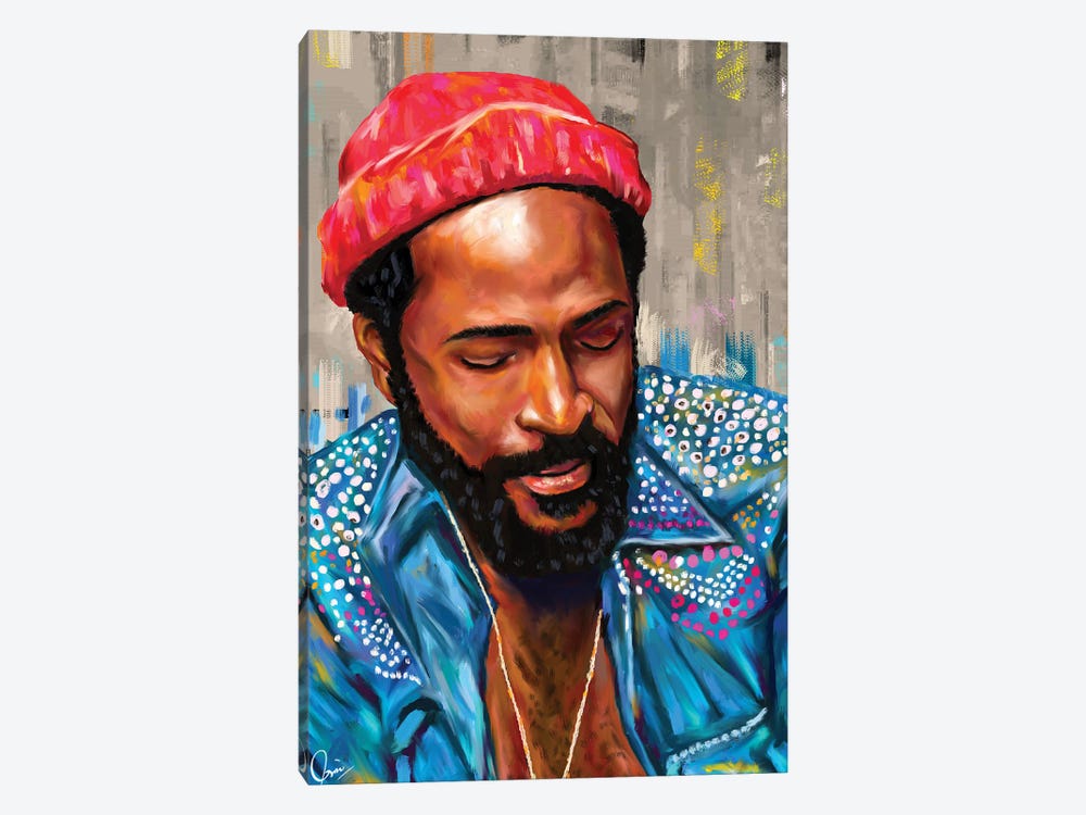 Marvin Gaye by Crixtover Edwin 1-piece Canvas Artwork