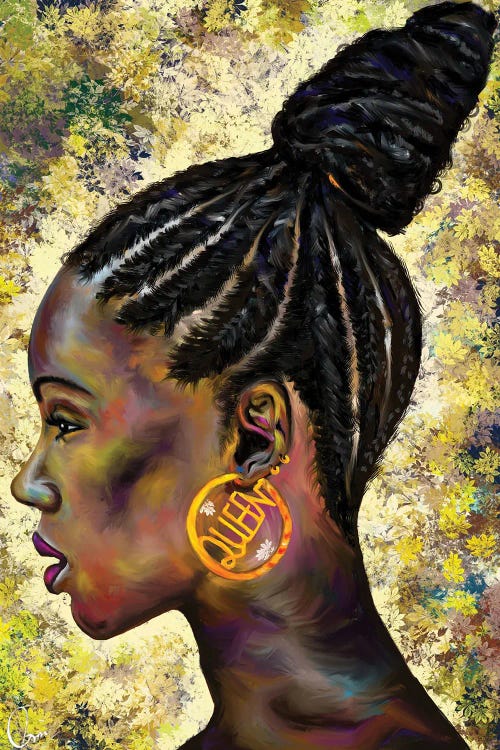Wrapped In Cornrows by Crixtover Edwin wall art
