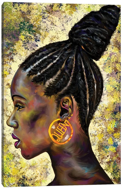 Wrapped In Cornrows Canvas Art Print