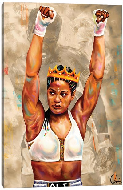 Laila Ali Canvas Art Print - #BlackGirlMagic