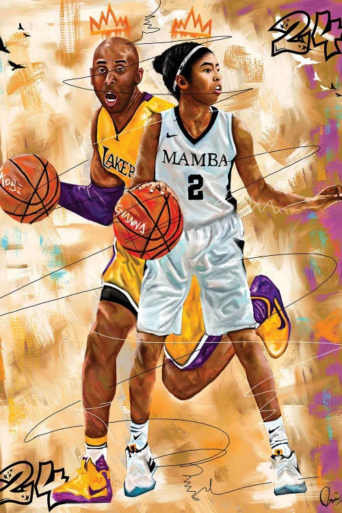 Kobe X Gigi by Crixtover Edwin wall art