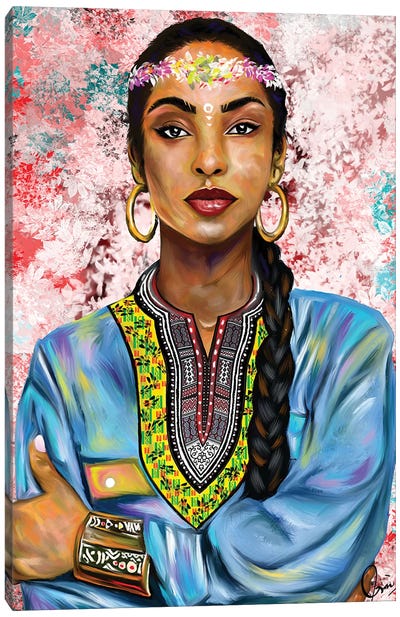 Sade Adu Canvas Art Print - Crixtover Edwin