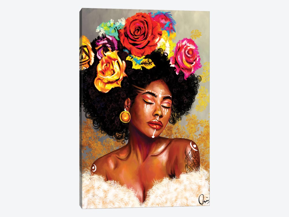 Brown Skin Girl "Harriet" by Crixtover Edwin 1-piece Canvas Print