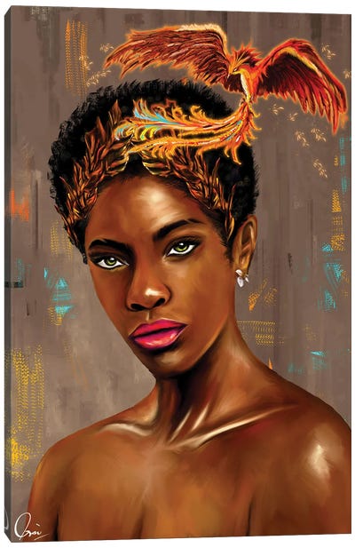 Jade Canvas Art Print - Afrofuturism
