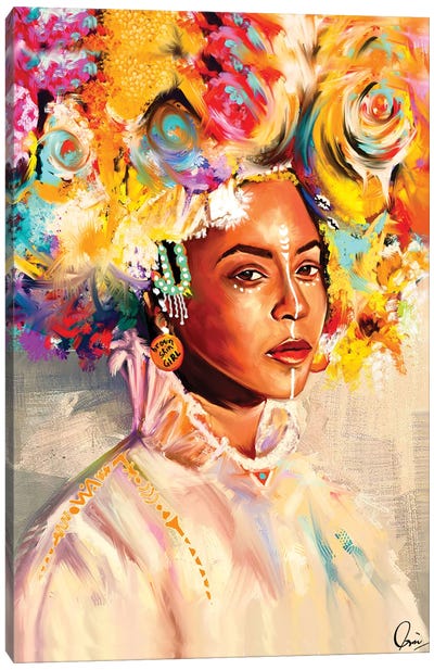 Brown Skin Girl Canvas Art Print - Beyoncé