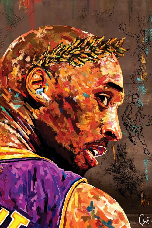 Kobe Bryant by Crixtover Edwin wall art