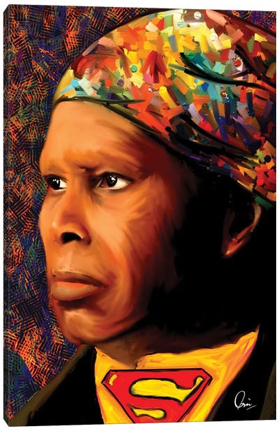 Harriet Tubman SuperHero Canvas Art Print - Superman