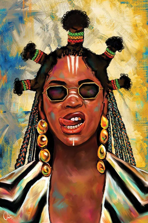 Black Is King Beyoncé by Crixtover Edwin wall art